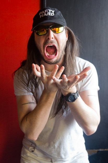 Andrew W.K. performing live in Toronto.