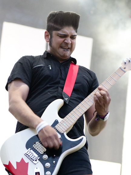 Billy Talent guitarist performing at Edgefest in Toronto.