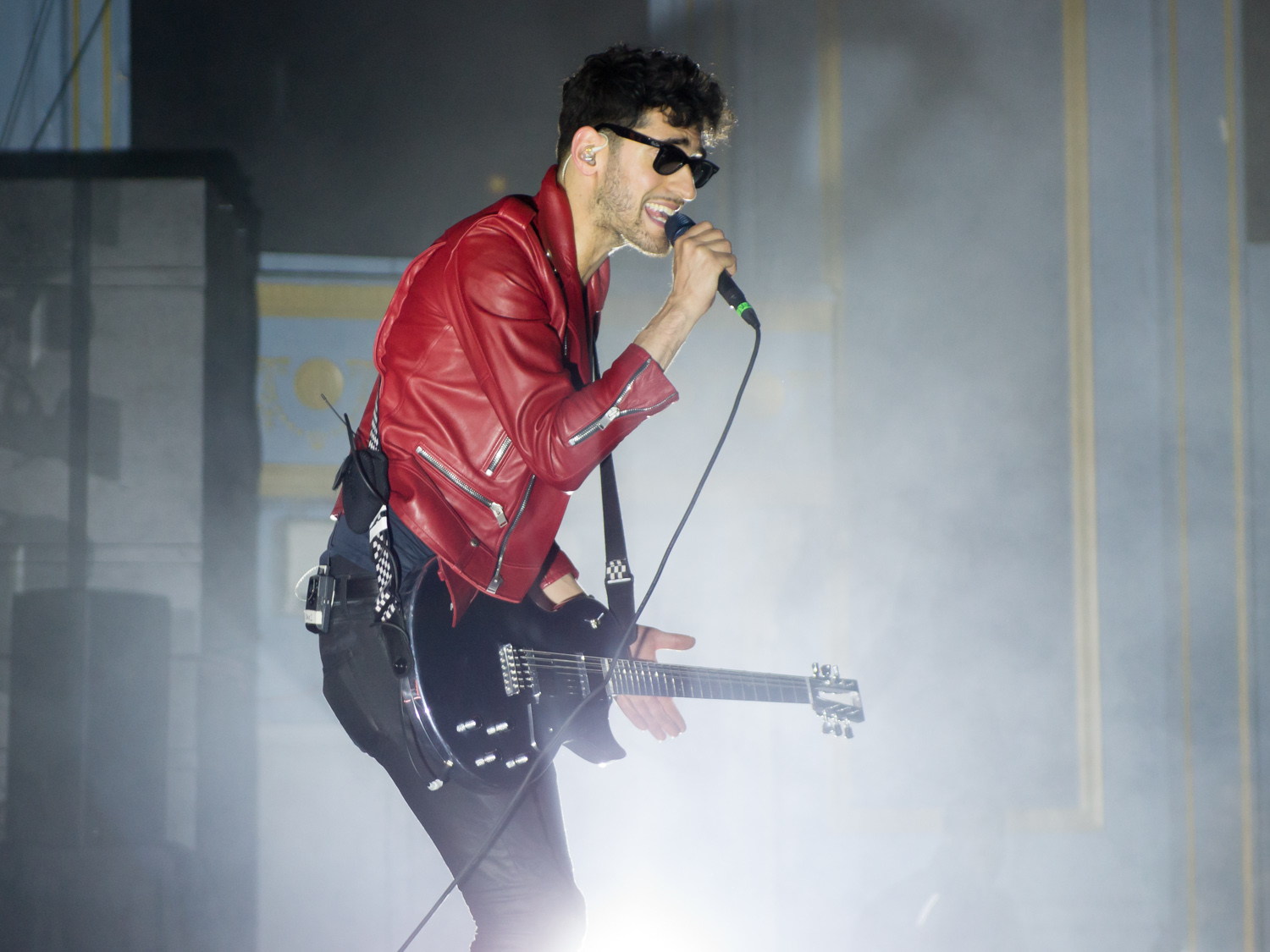 Chromeo performing during a Toronto concert.