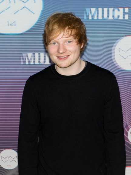 Ed Sheeran appearing at the MMVAs in Toronto.
