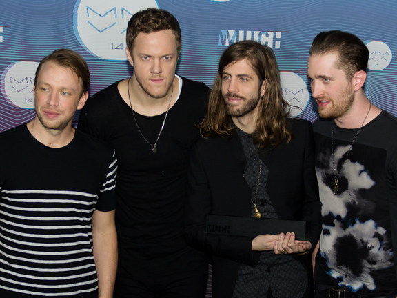 Imagine Dragons appearing at the MMVAs in Toronto.