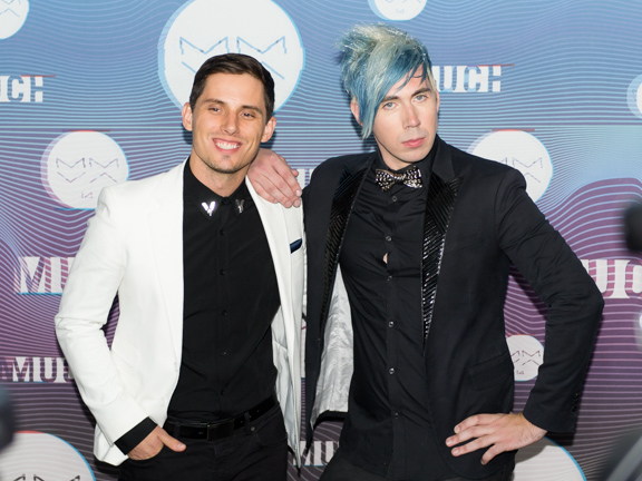 Members of Marianas Trench appearing at the MMVAs in Toronto.