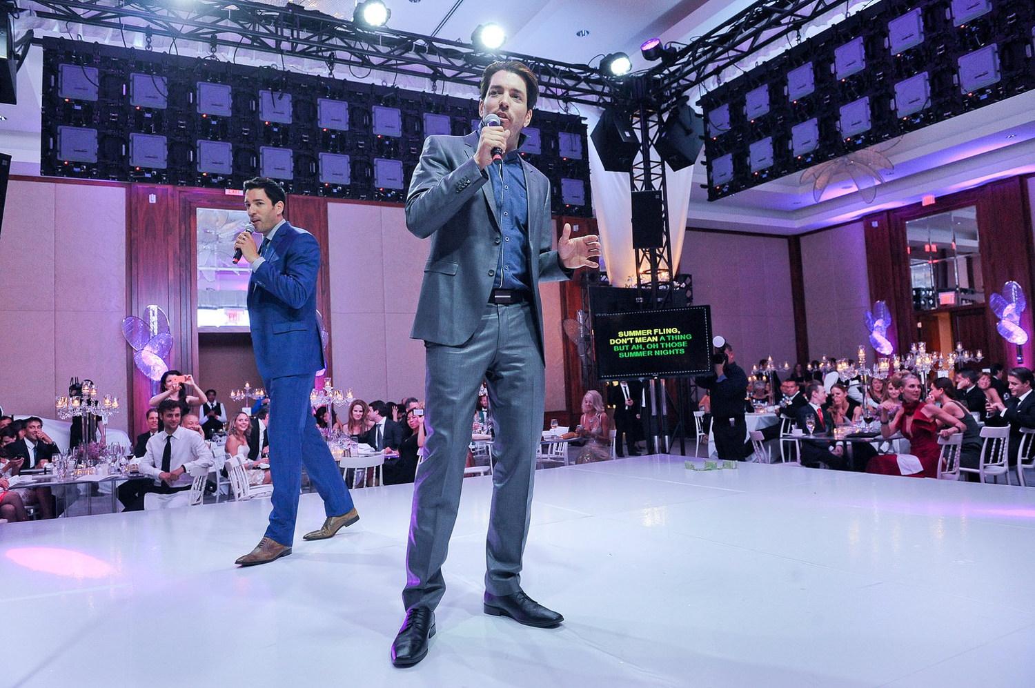 Drew and Jonathan Scott, the Property Brothers, at a Toronto media event.