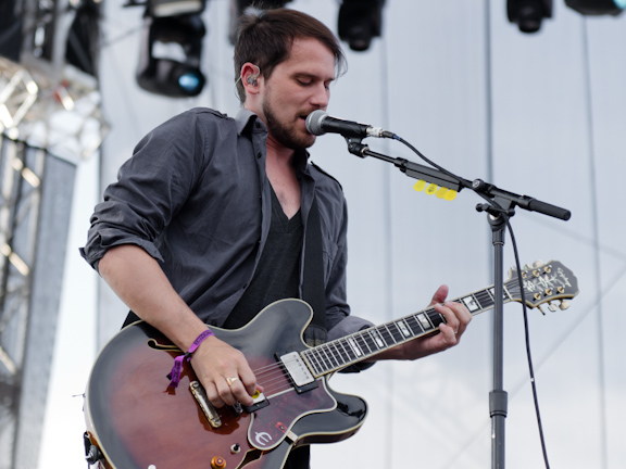 Silversun Pickups performing live at Edgefest in Toronto.