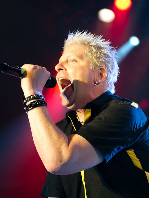 The Offspring lead singer performing at Echo Beach in Toronto.