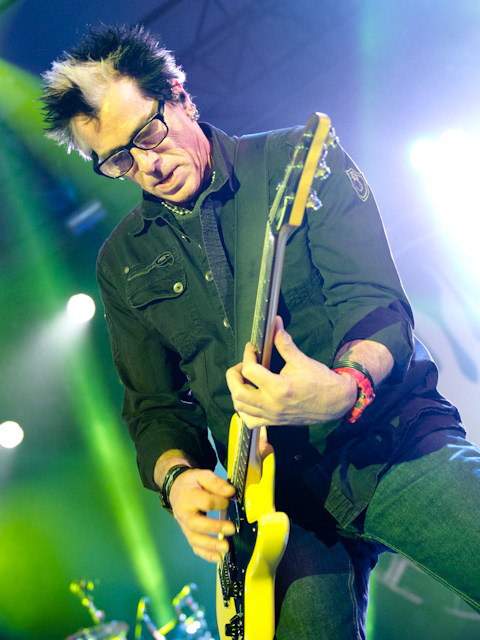 The Offspring guitarist performing at Echo Beach in Toronto.