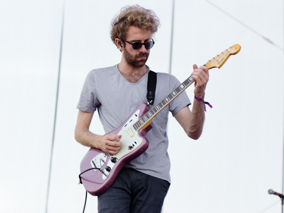 Young the Giant guitarist performing at Edgefest in Toronto.