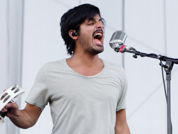 Young the Giant performing live at Edgefest in Toronto.
